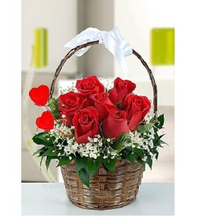 (Mgl-1310) Sepette Kırmızı güller